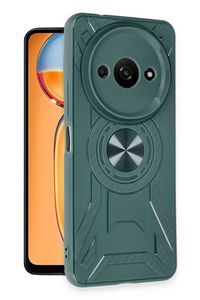 Mey İthalat®   Redmi A3 4G Kılıf Lincoln Silikon - Koyu Yeşil