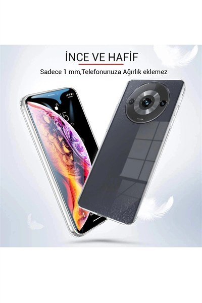 Mey İthalat®   Redmi A3 4G Kılıf Lüx Şeffaf Silikon