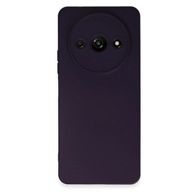 Mey İthalat®   Redmi A3 4G Kılıf Nano içi Kadife Silikon - Mor