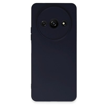 Mey İthalat®   Redmi A3 4G Kılıf Nano içi Kadife Silikon - Lacivert