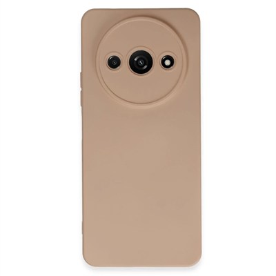 Mey İthalat®   Redmi A3 4G Kılıf Nano içi Kadife Silikon - Pudra