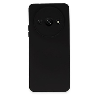 Mey İthalat®   Redmi A3 4G Kılıf Nano içi Kadife Silikon - Siyah