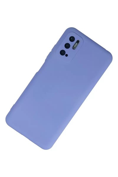 Mey İthalat®   Redmi Note 10 5G Kılıf Nano içi Kadife Silikon - Lila