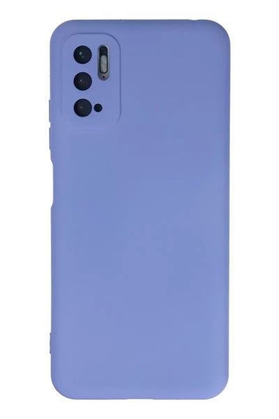 Mey İthalat®   Redmi Note 10 5G Kılıf Nano içi Kadife Silikon - Lila