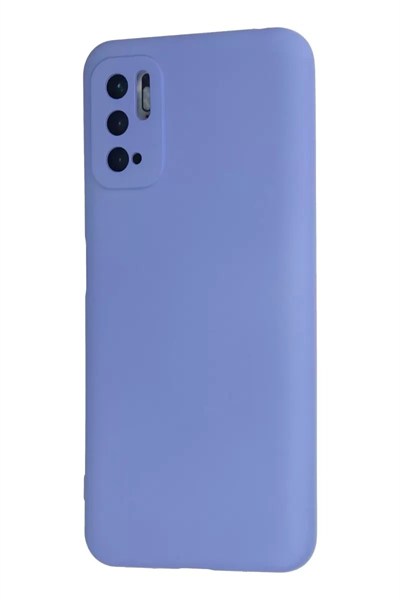 Mey İthalat®   Redmi Note 10 5G Kılıf Nano içi Kadife Silikon - Lila