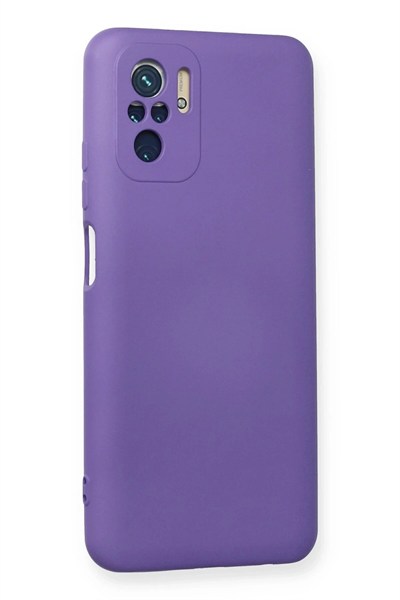 Mey İthalat®   Redmi Note 10 Kılıf Nano içi Kadife Silikon - Mor