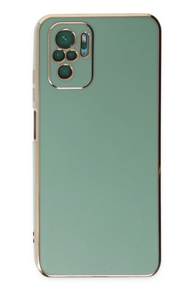 Mey İthalat®   Redmi Note 10 Kılıf Volet Silikon - Açık Yeşil