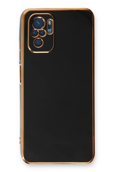 Mey İthalat®   Redmi Note 10 Kılıf Volet Silikon - Siyah