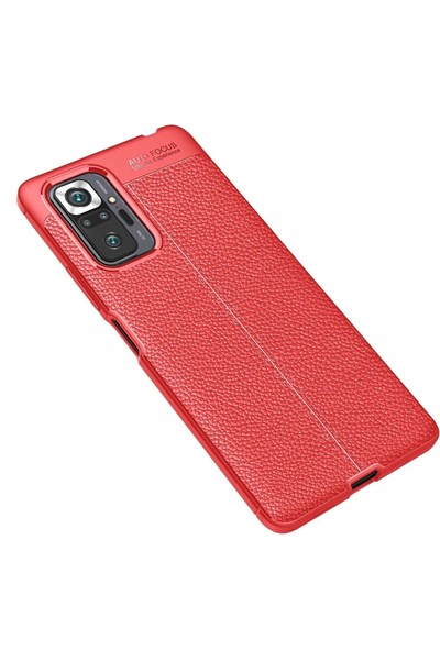 Mey İthalat®   Redmi Note 10 Pro Kılıf Auto Focus Kapak - Kırmızı