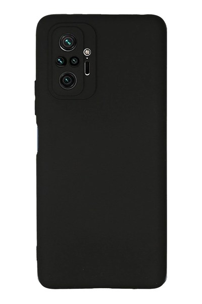 Mey İthalat®   Redmi Note 10 Pro Kılıf First Silikon - Siyah