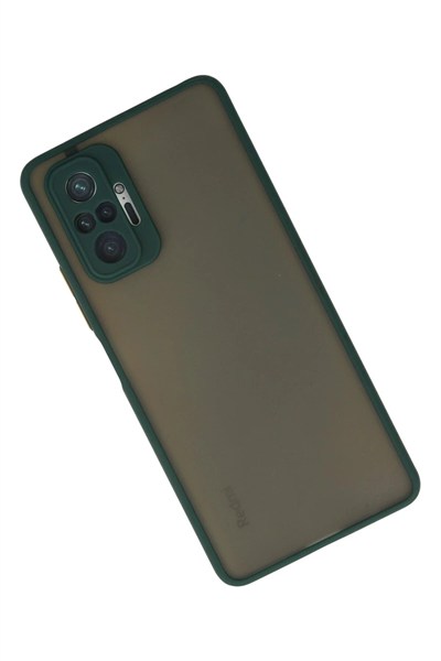 Mey İthalat®   Redmi Note 10 Pro Kılıf Montreal Silikon Kapak - Yeşil