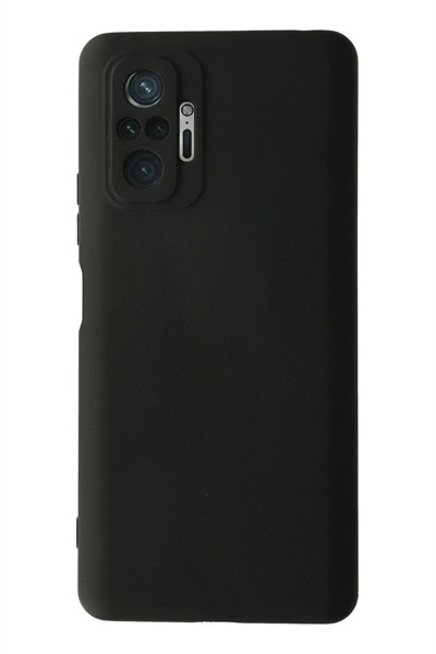 Mey İthalat®   Redmi Note 10 Pro Kılıf Nano içi Kadife Silikon - Siyah