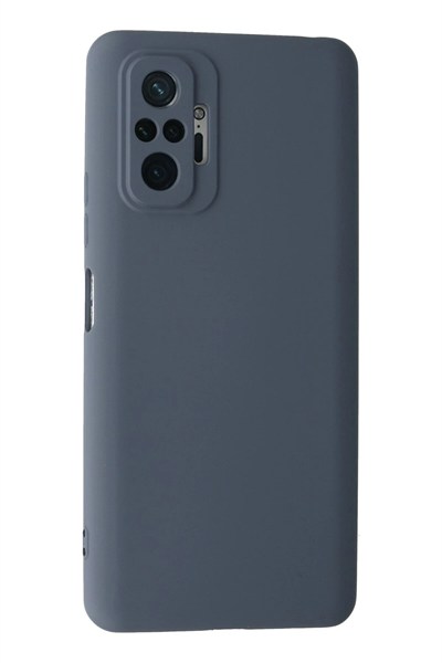 Mey İthalat®   Redmi Note 10 Pro Kılıf Nano içi Kadife Silikon - Gri