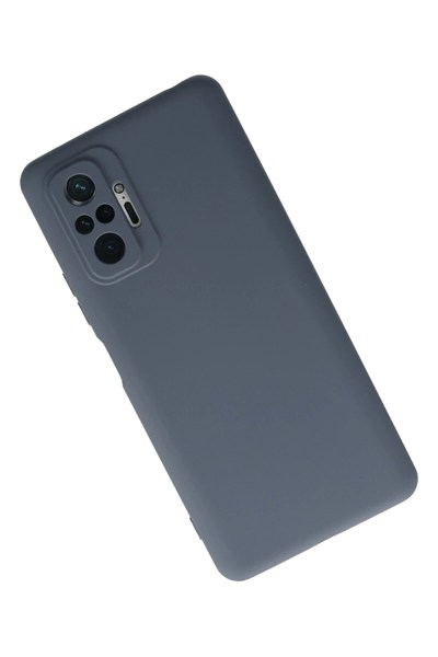 Mey İthalat®   Redmi Note 10 Pro Kılıf Nano içi Kadife Silikon - Gri