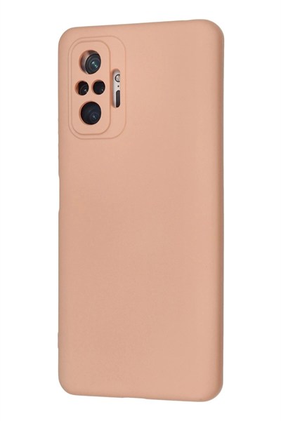 Mey İthalat®   Redmi Note 10 Pro Kılıf Nano içi Kadife Silikon - Pudra