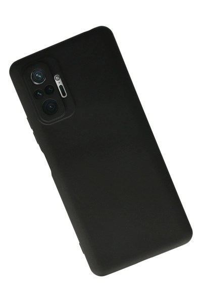 Mey İthalat®   Redmi Note 10 Pro Kılıf Nano içi Kadife Silikon - Siyah