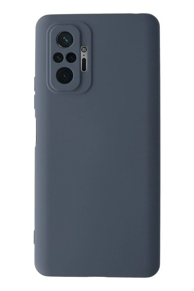 Mey İthalat®   Redmi Note 10 Pro Kılıf Nano içi Kadife Silikon - Gri