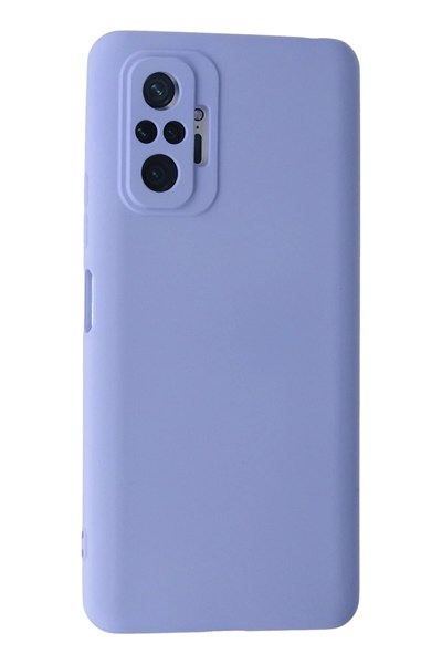Mey İthalat®   Redmi Note 10 Pro Kılıf Nano içi Kadife Silikon - Lila