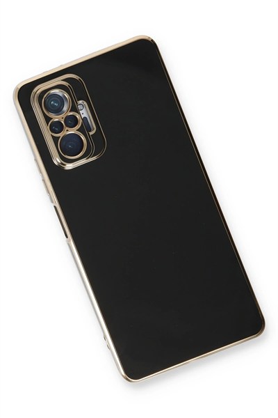 Mey İthalat®   Redmi Note 10 Pro Kılıf Volet Silikon - Siyah