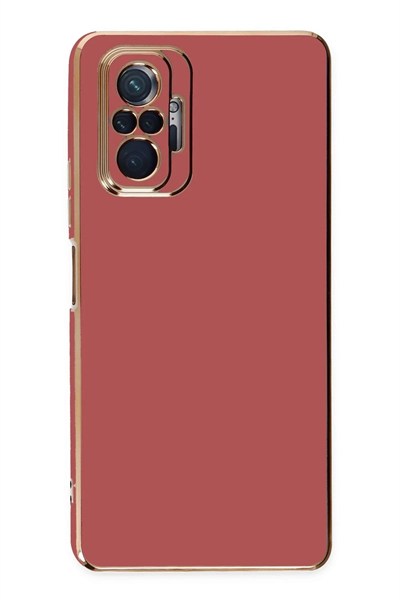 Mey İthalat®   Redmi Note 10 Pro Kılıf Volet Silikon - Kırmızı
