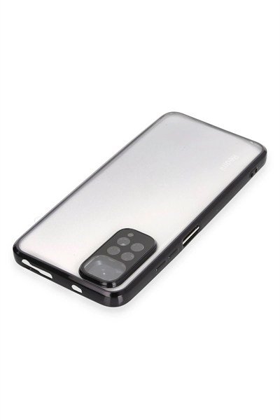Mey İthalat®   Redmi Note 11 Kılıf  Lensli Silikon - Siyah