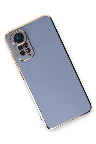 Mey İthalat®   Redmi Note 11 Kılıf Volet Silikon - Mavi