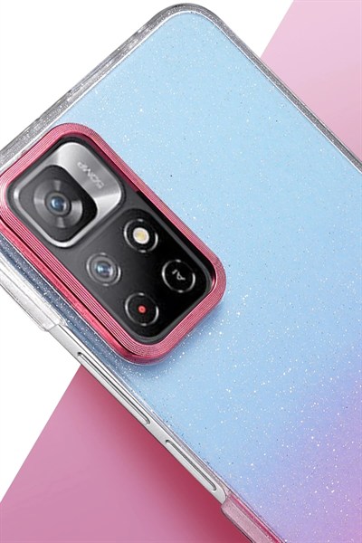 Mey İthalat®   Redmi Note 11 Pro Glossy Kapak - Mavi
