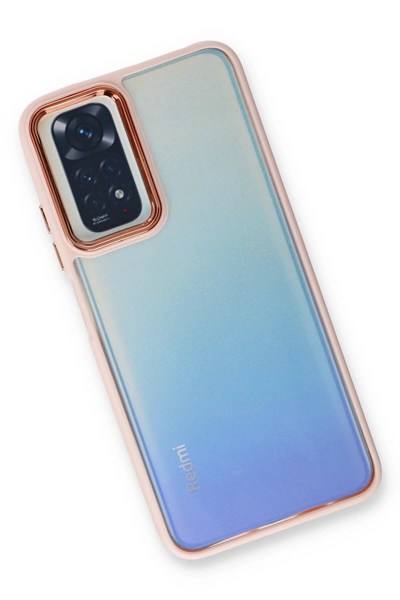 Mey İthalat®   Redmi Note 11 Pro Kılıf Dora Kapak - Pudra