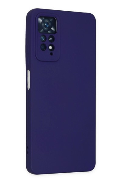Mey İthalat®   Redmi Note 11 Pro Kılıf Nano içi Kadife Silikon - Mor
