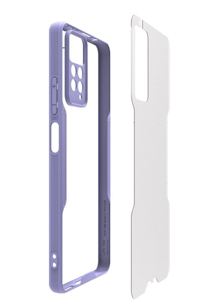 Mey İthalat®   Redmi Note 11 Pro Kılıf Platin Silikon - Sarı
