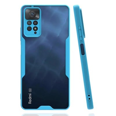Mey İthalat®   Redmi Note 11 Pro Kılıf Platin Silikon - Mavi