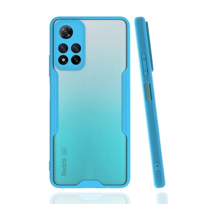 Mey İthalat®   Redmi Note 11 Pro Plus 5G Kılıf Platin Silikon - Mavi