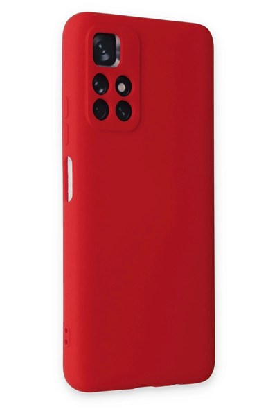 Mey İthalat®   Redmi Note 11T Kılıf Nano içi Kadife Silikon - Kırmızı