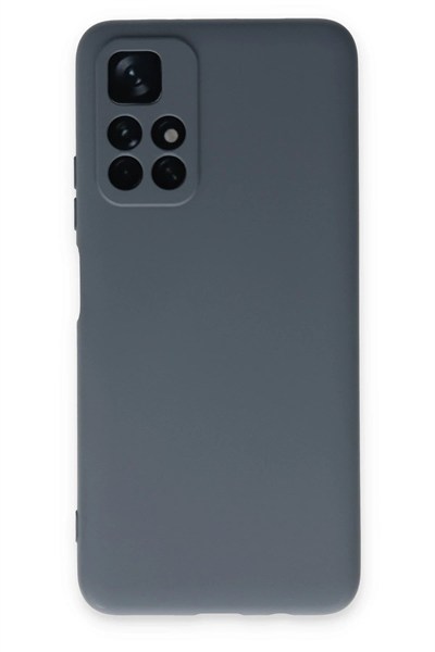 Mey İthalat®   Redmi Note 11T Kılıf Nano içi Kadife Silikon - Gri