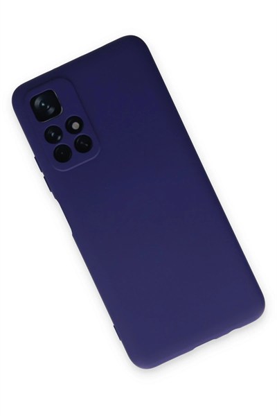 Mey İthalat®   Redmi Note 11T Kılıf Nano içi Kadife Silikon - Mor