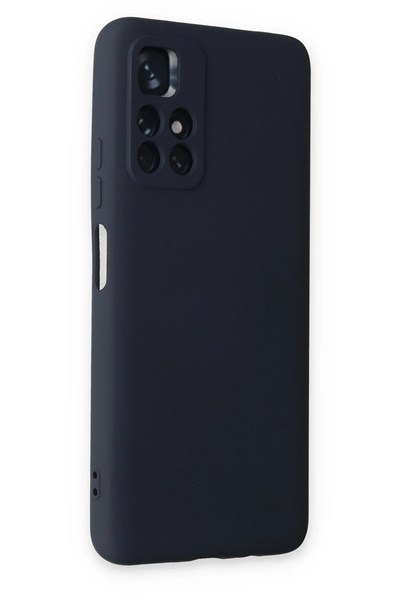 Mey İthalat®   Redmi Note 11T Kılıf Nano içi Kadife Silikon - Lacivert