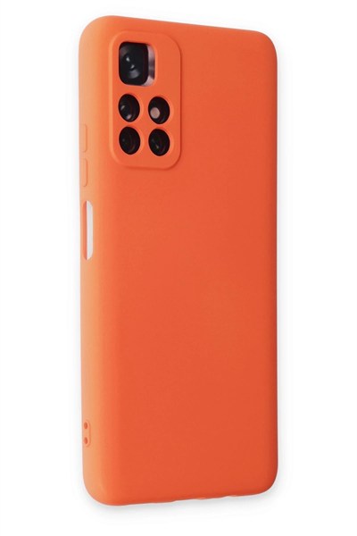 Mey İthalat®   Redmi Note 11T Kılıf Nano içi Kadife Silikon - Turuncu