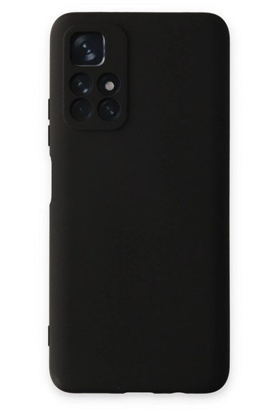 Mey İthalat®   Redmi Note 11T Kılıf Nano içi Kadife Silikon - Siyah
