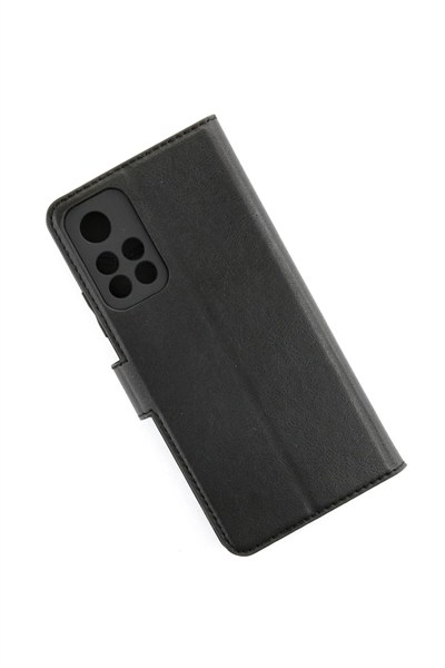 Mey İthalat®   Redmi Note 11T Kılıf Trend S Plus Kapaklı Kılıf - Siyah