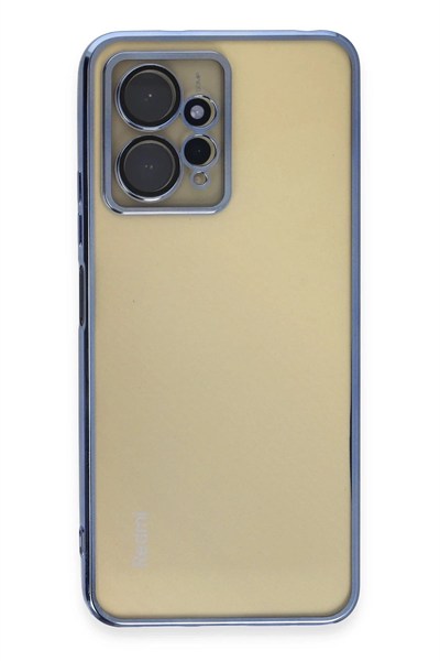 Mey İthalat®   Redmi Note 12 4G Kılıf  Lensli Silikon - Açık Mavi