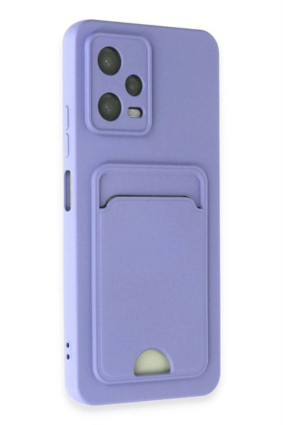 Mey İthalat®   Redmi Note 12 4G Kılıf Kelvin Kartvizitli Silikon - Lila