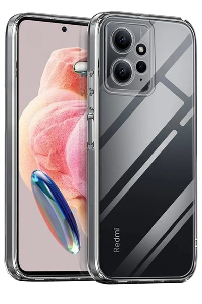 Mey İthalat®   Redmi Note 12 4G Kılıf Lüx Şeffaf Silikon