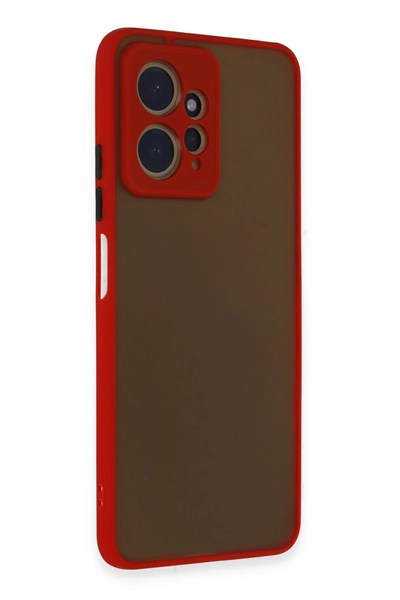 Mey İthalat®   Redmi Note 12 4G Kılıf Montreal Silikon Kapak - Kırmızı
