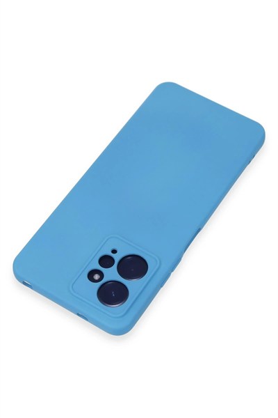Mey İthalat®   Redmi Note 12 4G Kılıf Nano içi Kadife Silikon - Mavi