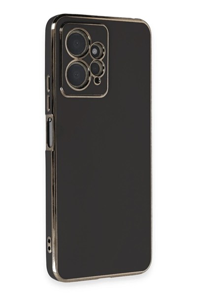 Mey İthalat®   Redmi Note 12 4G Kılıf Volet Silikon - Siyah