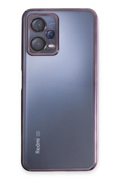Mey İthalat®   Redmi Note 12 5G Kılıf  Lensli Silikon - Mor