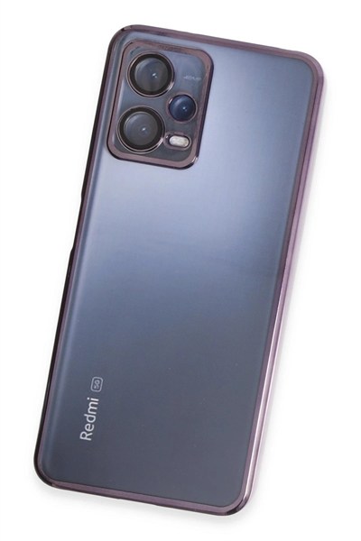 Mey İthalat®   Redmi Note 12 5G Kılıf  Lensli Silikon - Mor