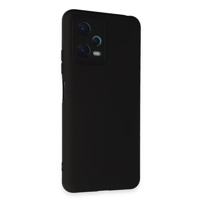 Mey İthalat®   Redmi Note 12 5G Kılıf Nano içi Kadife Silikon - Siyah