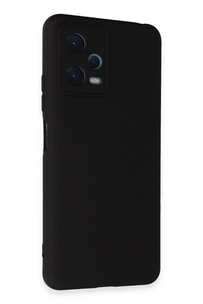 Mey İthalat®   Redmi Note 12 5G Kılıf Nano içi Kadife Silikon - Siyah
