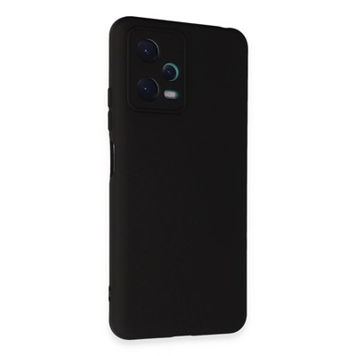 Mey İthalat®   Redmi Note 12 5G Kılıf Nano içi Kadife Silikon - Siyah